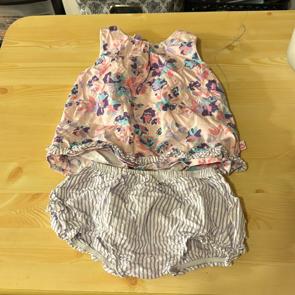 Ruffle butt dress never worn dauggter out grown too soon